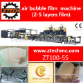 Plastic 2-5 lyaers PE air bubble film machine for packaging (Model: ZT100-5S)